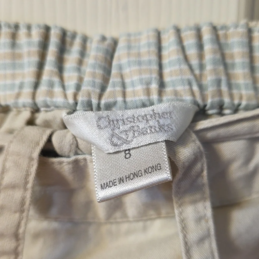 Christopher & Banks Cream A-Line Skirt
